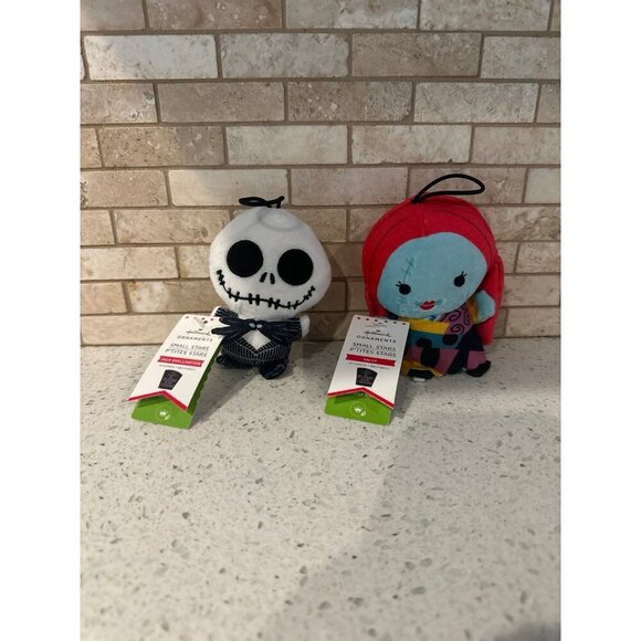 Disney Other - Nwt HALLMARK Nightmare Before Christmas plush ornament bundle